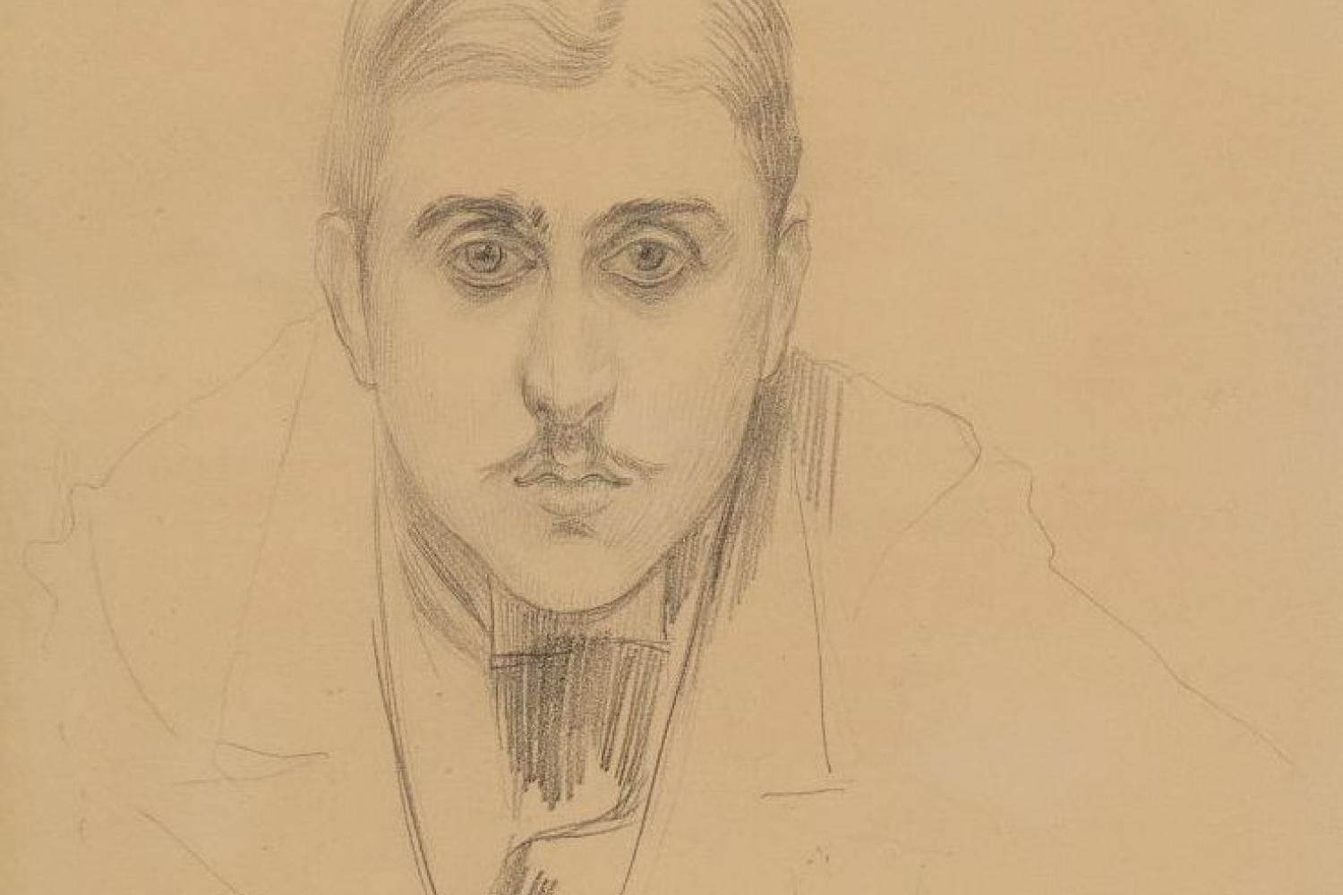 Marcel Proust (15 octobre 1891, Trouville) par Jacques-Émile Blanche (1861-1942) -  - BnF