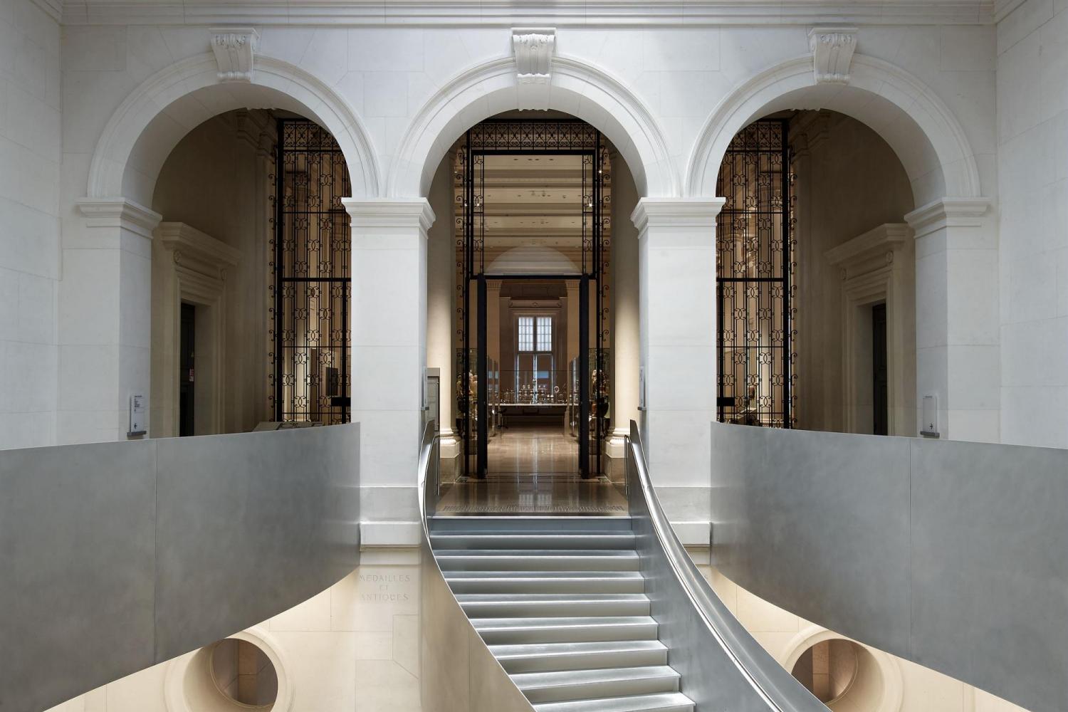 Escalier d'accès au musée, Hall Vivienne -  - © Photo Mario Ciampi, avec l'aimable autorisation de Guicciardini & Magni architetti, Firenze.