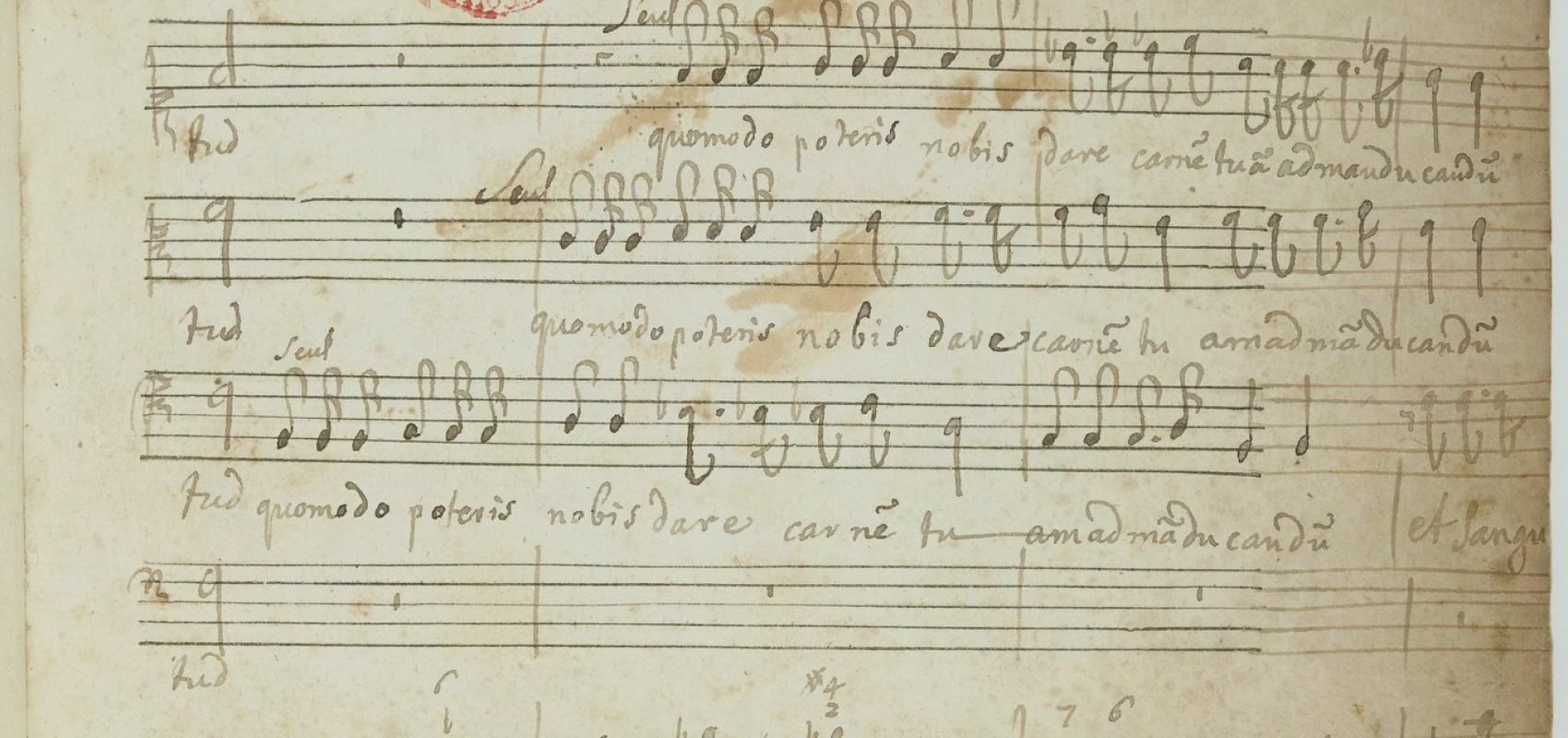 "Motets" de Marc-Antoine Charpentier, manuscrit autographe, 1670-1675. BnF, département de la Musique, RES VMC MS-27 -  - BnF