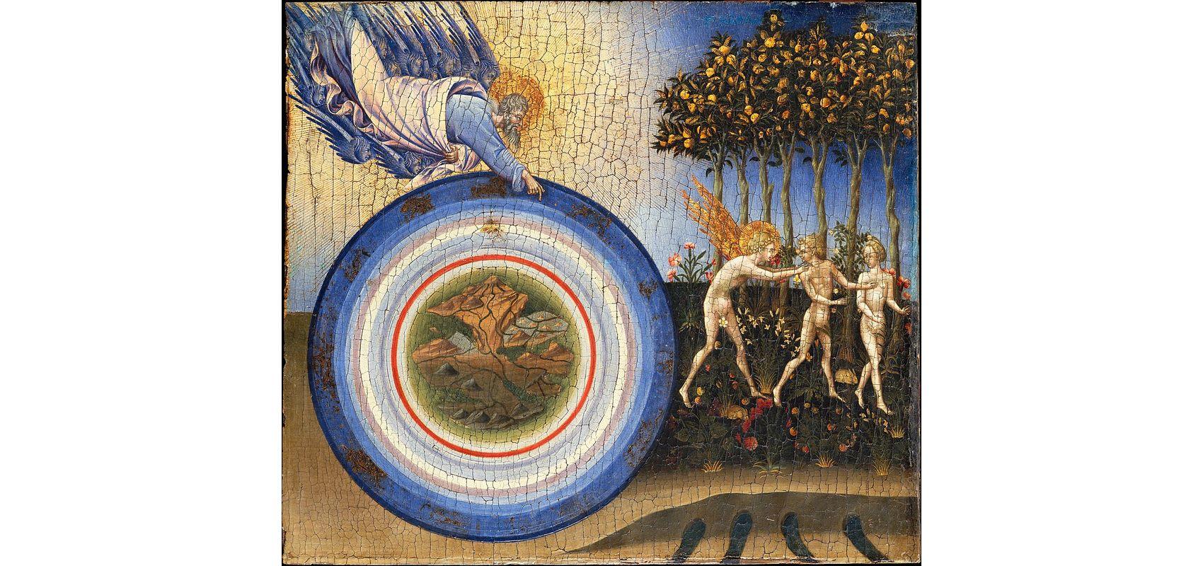 Giovanni di Paolo – La Création du monde, et Adam et Ève chassés du paradis terrestre - 1445 - Metropolitan Museum of Art, New York