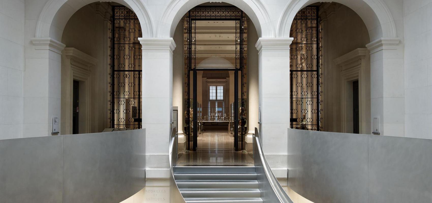 Escalier d'accès au musée, Hall Vivienne -  - © Photo Mario Ciampi, avec l'aimable autorisation de Guicciardini & Magni architetti, Firenze.