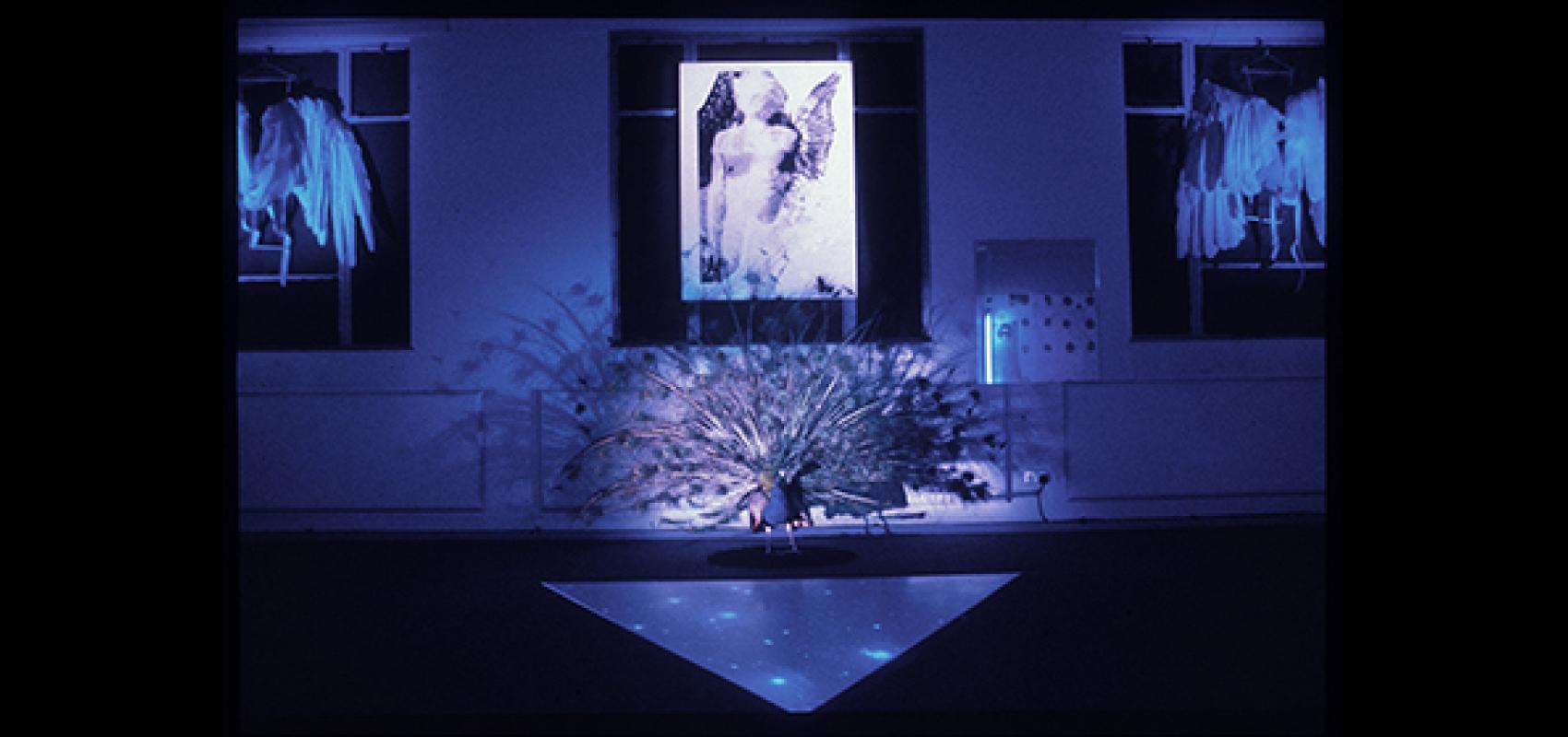 Klonaris/Thomadaki, "Night Show for Angel". Installation multimédia. Hornsey Road Baths, London - 1992 - © des artistes, ADAGP, 2024