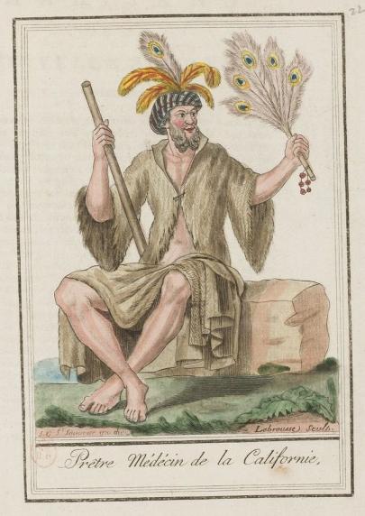 Encyclopédie des voyages contenant l'abrégé historique des mœurs, usages... par Jacques Grasset de Saint-Sauveur (1757-1810), « Prêtre Médécin de la Californie », f. 224r